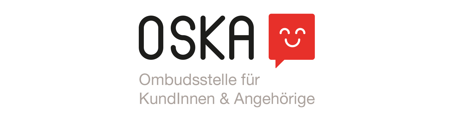 Logo "OSKA" Ombudsstelle für KundInnen & Angehörige