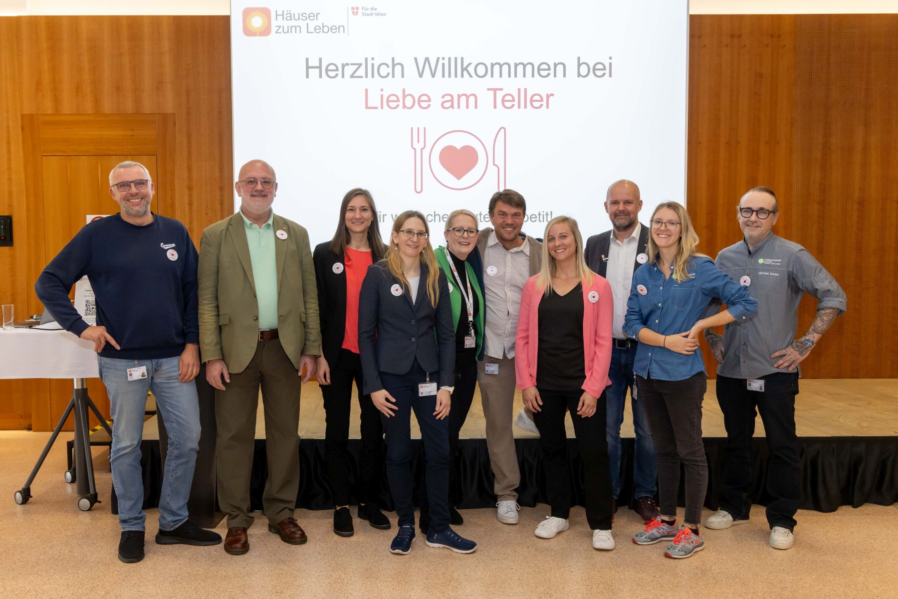 Gruppenfoto bei der Kick-off-Veranstaltung zu Liebe am Teller.