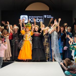 Ältere Models auf der Fashion Week Wien.